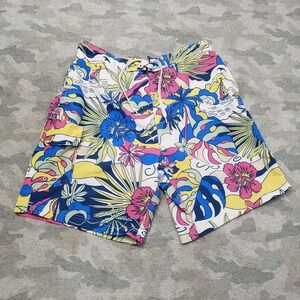 Rs Surf Board Shorts Mens Medium Multicolor Pockets Drawstring Lined